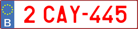 Truck License Plate